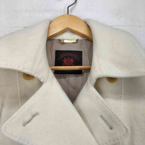 オールドイングランド OLD ENGLAND pure cashmere カシミヤ100ダブルブレストピーコート レディース 38