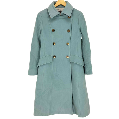 オールドイングランド OLD ENGLAND cashmere カシミヤ混 ダブルブレストロングピーコート レディース 38