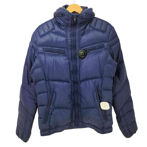 ディーゼル DIESEL 00s Y2K 短丈 マルチジップ ダウンジャケット メンズ import:S