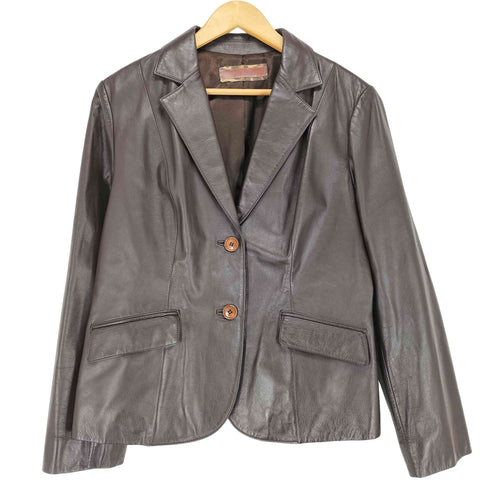 cow leather カウレザー2Bテーラードジャケット レディース 46