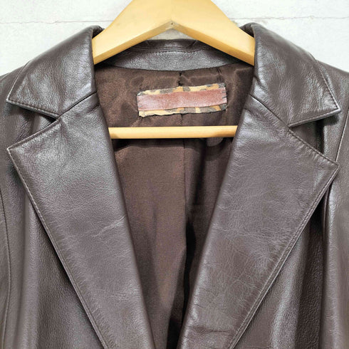 cow leather カウレザー2Bテーラードジャケット レディース 46