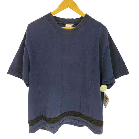 異素材切替 ヘビーオンス クルーネックTシャツ メンズ