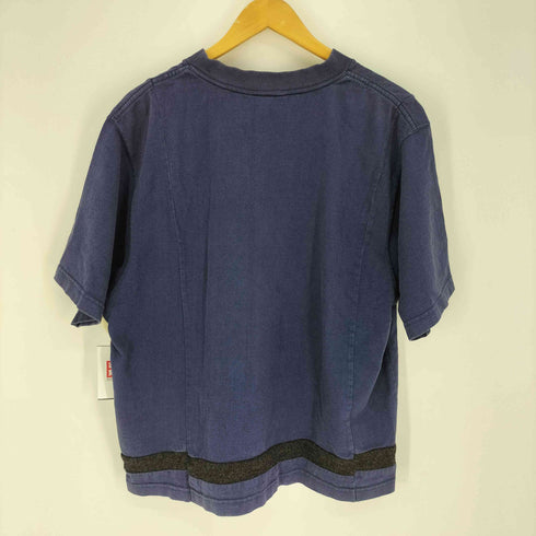 異素材切替 ヘビーオンス クルーネックTシャツ メンズ
