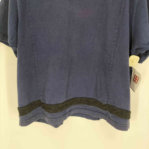 異素材切替 ヘビーオンス クルーネックTシャツ メンズ