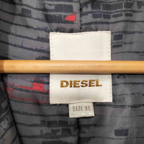ディーゼル DIESEL 00s Y2K マルチポケット フーデッド ナイロン コート メンズ import:XS