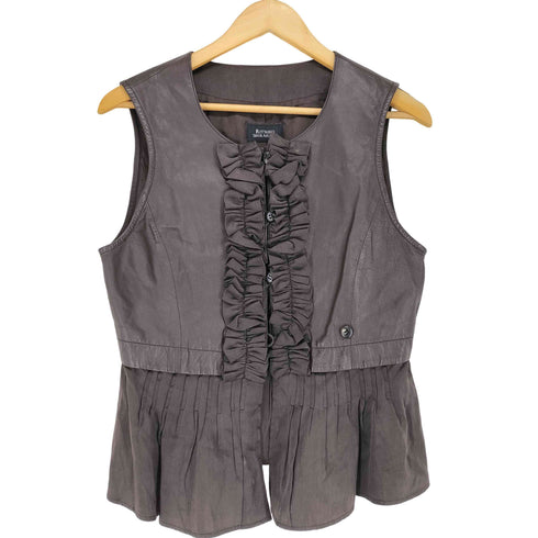 RITSUKO SHIRAHAMA sheep leather シープレザーフリンジデザインベスト レディース 1