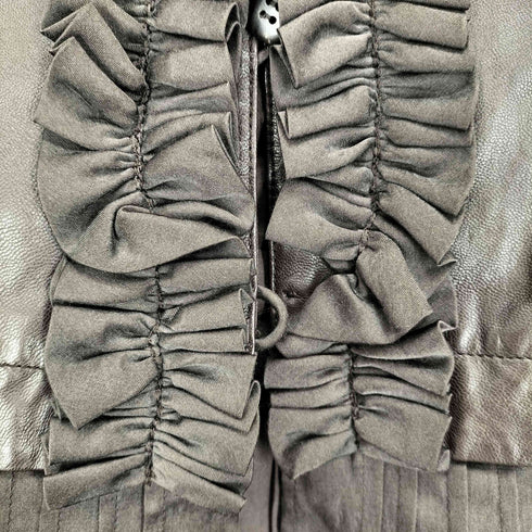 RITSUKO SHIRAHAMA sheep leather シープレザーフリンジデザインベスト レディース 1