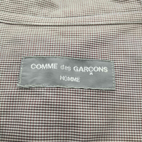 コムデギャルソンオム COMME des GARCONS HOMME AD2001 キューバ期 田中オム パッチワーク 開襟 オープンカラー L/S シャツ メンズ