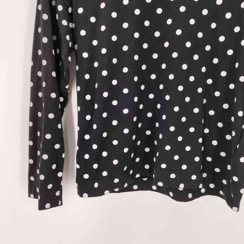 プレイコムデギャルソン PLAY COMME des GARCONS AD2025/7 26SS Polka Dots Long Sleeve T-Shirt With Red Emblem レディース XXS