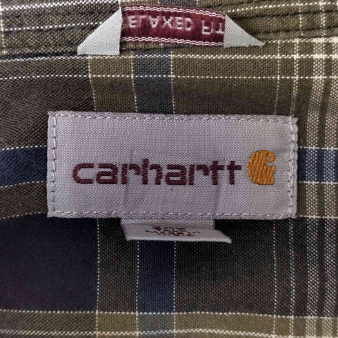 カーハート Carhartt フォートチェック ボタンダウン長袖シャツ メンズ 2xl