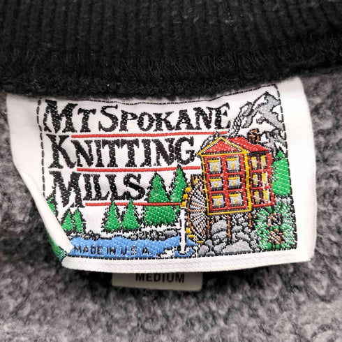 MTSPOKANE KNITTING MILLS 80-90S リブライン IOWA ヘビーウェイト カレッジ スウェット トレーナー メンズ import:M