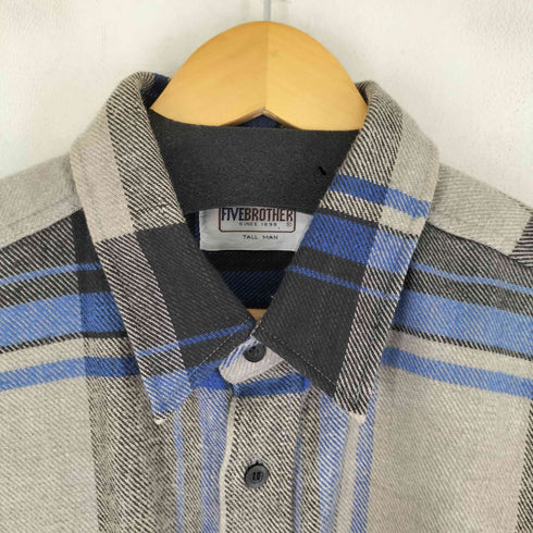 ファイブブラザー FIVE BROTHER 復刻 ヘビーネルシャツ メンズ XL-TALL