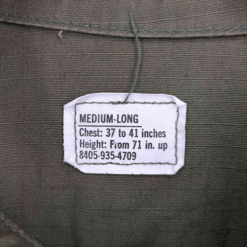 ユーエスアーミー U.S. ARMY 60S Jungle Fatigue 5th メンズ M LONG