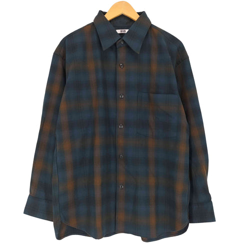 ユニクロユー UNIQLO U ヘビーフランネルオーバーサイズシャツ メンズ M