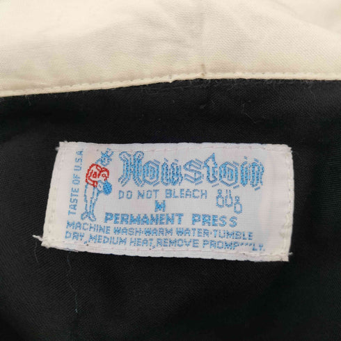 ヒューストン HOUSTON 復刻 レーヨン 両面 刺繍 ボウリング シャツ メンズ JPN:M