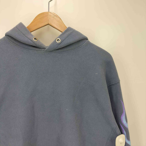 ハイドアンドシーク HIDE AND SEEK 22aw Flame hooded shirt メンズ JPN:XL