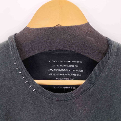 ロエン Roen ビーズ刺繍 スカルクルーネックTシャツ Y2K メンズ