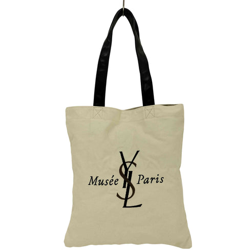 イヴサンローラン Yves Saint Laurent ロゴ刺繍キャンバストートバッグ レディース