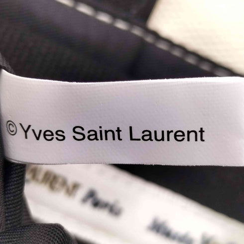 イヴサンローラン Yves Saint Laurent ロゴ刺繍キャンバストートバッグ レディース