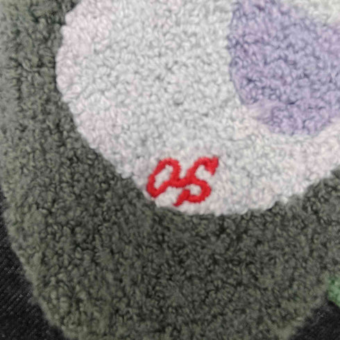 アズノゥアズドゥバズ as know as de base 幸せ咲くAS花デニム サガラ刺繍 イージー ワイド デニム レディース JPN:1