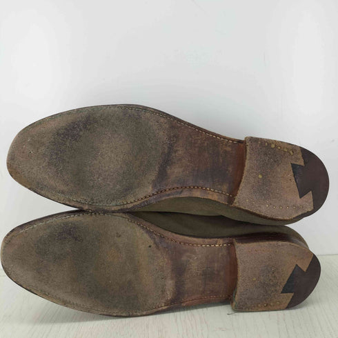 クロケットアンドジョーンズ CROCKETT&JONES スエード コインローファー レディース UK:5.5