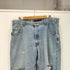 リーバイス Levis 00S silver Tab シルバータブ straught + loose ボタン裏977刻印 バギー ダメージ デニム パンツ 極太 2000年製 メンズ W38L32