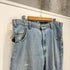 リーバイス Levis 00S silver Tab シルバータブ straught + loose ボタン裏977刻印 バギー ダメージ デニム パンツ 極太 2000年製 メンズ W38L32