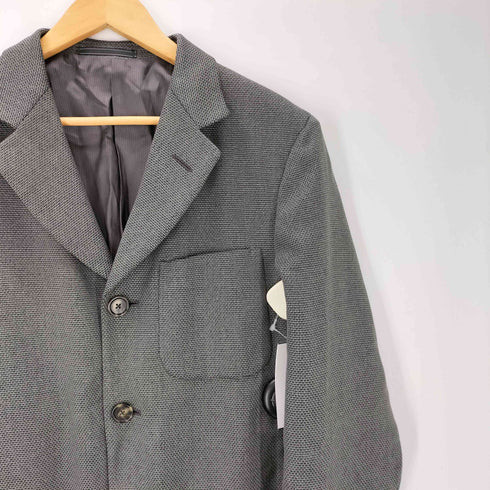 エルメネジルドゼニア Ermenegildo Zegna SOFT 裏地背抜き シルク ウール 織り 生地 4B 2WAY テーラード ジャケット メンズ EUR:44