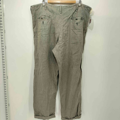 ヨウジヤマモトプールオム Yohji Yamamoto POUR HOMME 25SS GARMENT DYE FLAX DRAWS STRING PANTS メンズ JPN:3
