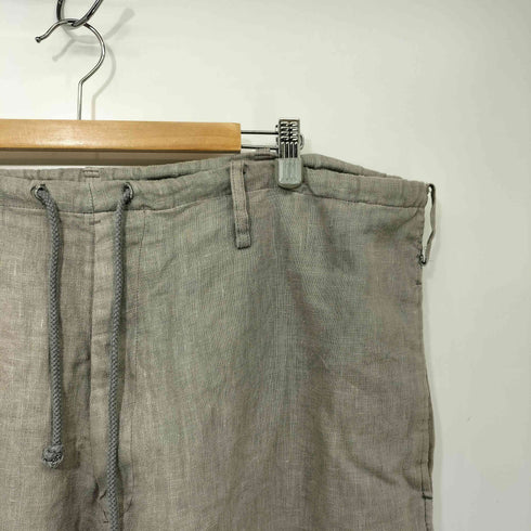 ヨウジヤマモトプールオム Yohji Yamamoto POUR HOMME 25SS GARMENT DYE FLAX DRAWS STRING PANTS メンズ JPN:3