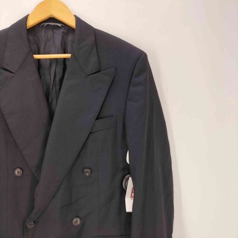 ロロピアーナ Loro Piana 社製 REDAELLI イタリア製 WINTER TASMANIAN Super 120s ダブル テーラード ジャケット ブレザー メンズ EUR:46