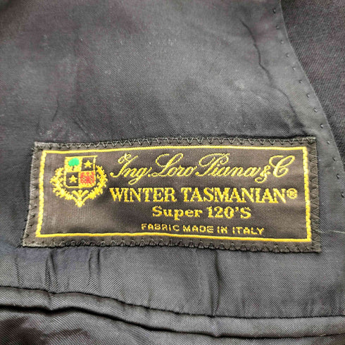 ロロピアーナ Loro Piana 社製 REDAELLI イタリア製 WINTER TASMANIAN Super 120s ダブル テーラード ジャケット ブレザー メンズ EUR:46
