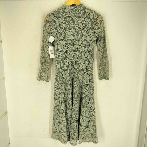 XOXO kisskiss レース刺繍スタンドカラーマキシワンピース レディース F