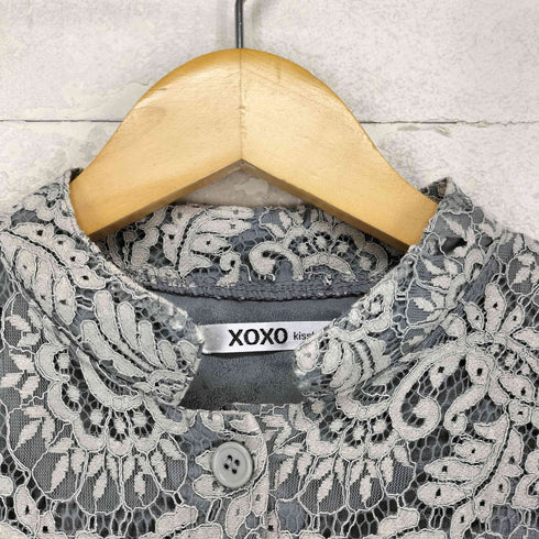 XOXO kisskiss レース刺繍スタンドカラーマキシワンピース レディース F