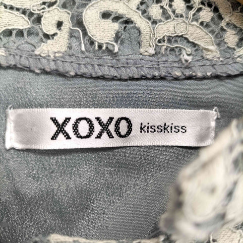XOXO kisskiss レース刺繍スタンドカラーマキシワンピース レディース F