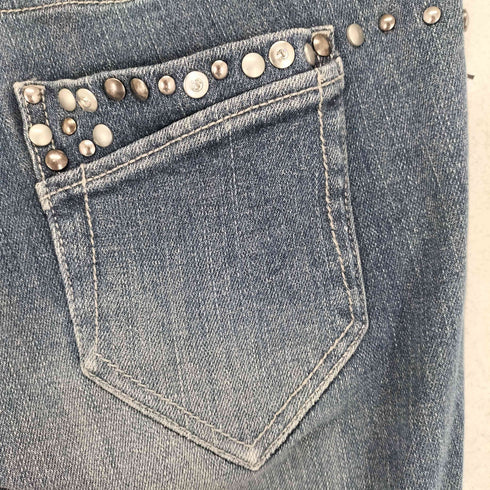 IMAGE ビジュー装飾フレアデニムパンツ Y2K レディース 64