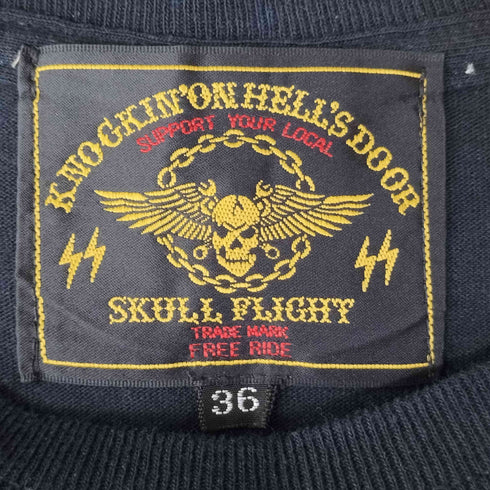 スカルフライト SKULL FLIGHT クルーネックTシャツ メンズ US:36