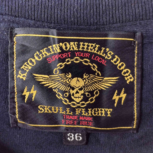 スカルフライト SKULL FLIGHT クルーネックTシャツ メンズ US:36