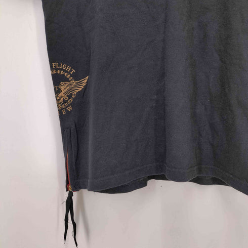 スカルフライト SKULL FLIGHT クルーネックTシャツ メンズ Youth L