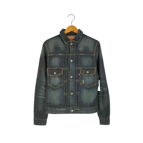 リーバイス Levis 00S 70507 ダメージ 2nd デニムジャケット メンズ import:M