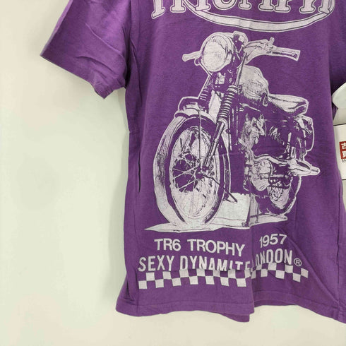 SEXY DYNAMITE TRIUMPH バイク プリント Tシャツ レディース import:XS