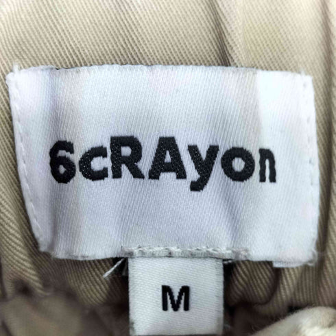 6crayon ダブルプリーツワイドチノパンツ メンズ M