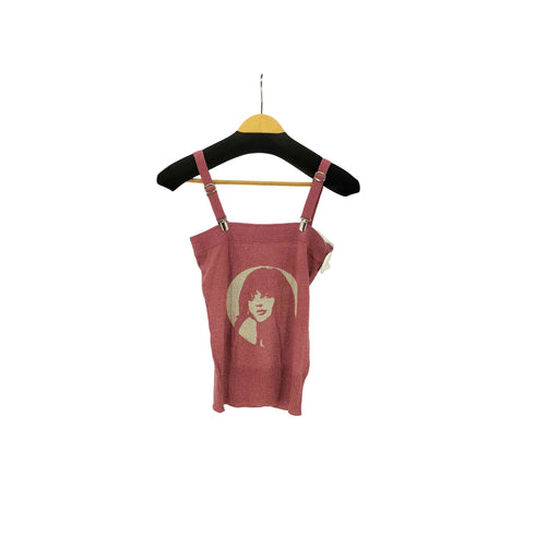 ヒステリックグラマー HYSTERIC GLAMOUR 90S 初期タグ ヒスガール ラメ アクリル ニット キャミソール レディース FREE