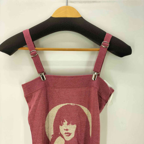 ヒステリックグラマー HYSTERIC GLAMOUR 90S 初期タグ ヒスガール ラメ アクリル ニット キャミソール レディース FREE