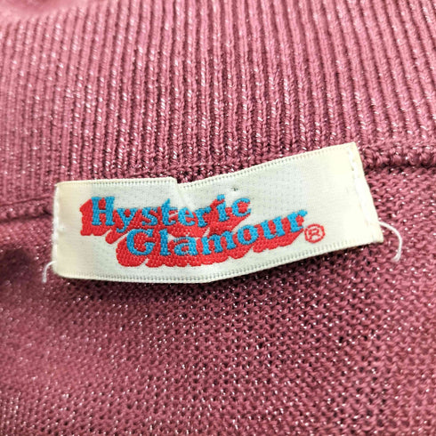 ヒステリックグラマー HYSTERIC GLAMOUR 90S 初期タグ ヒスガール ラメ アクリル ニット キャミソール レディース FREE