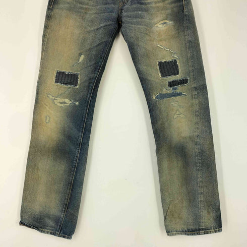 リーバイスヴィンテージクロージング Levis Vintage Clothing 501XX 復刻 セルビッチ 赤耳 トルコ製 ダメージ デニム パンツ メンズ