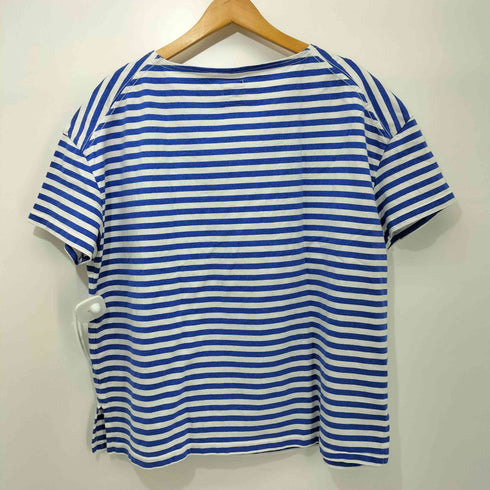 サンカ Sanca ボートネック ルーズフィット ボーダーTシャツ ポケT メンズ JPN:2