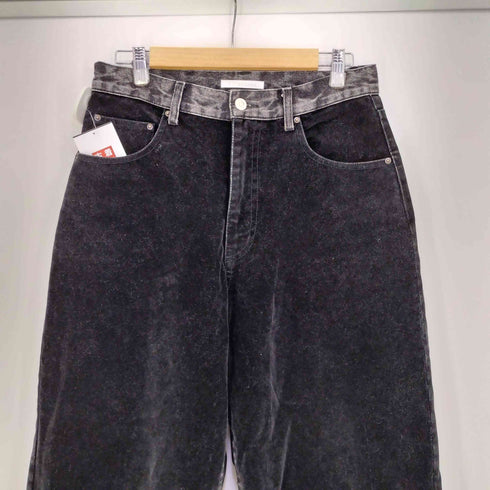 ファーストハンド Firsthand 25aw フロッキーデニム切り替え ワイドストレートパンツ メンズ JPN:M