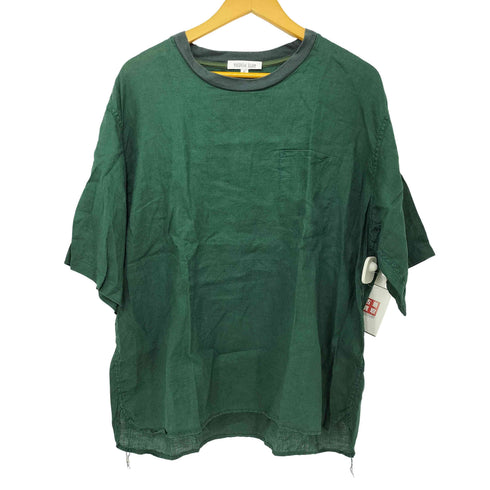アルテポーベラ ARTE POVERA リネン100 マチ付 クルーネック S/S Tシャツ レディース JPN:L
