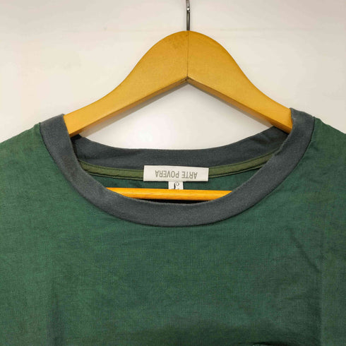 アルテポーベラ ARTE POVERA リネン100 マチ付 クルーネック S/S Tシャツ レディース JPN:L